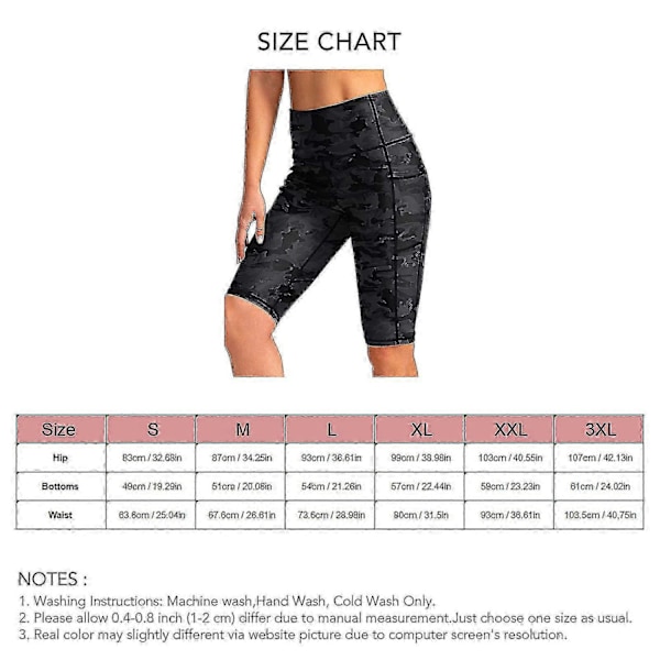 Dykker-shorts til kvinder, reduceret gnidning, lette, bløde, hudvenlige, våddragt-shorts til surfing - Perfekt Black Camouflage Black Camouflage M