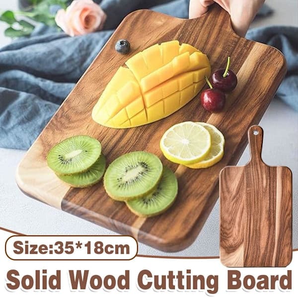 Wooden Cutting Board Solid Wood Chopping Board Pizza Steak Kitchen Tray