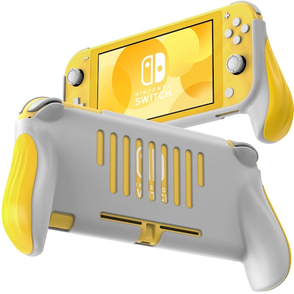 Nintendo Switch Lite -kahva, ergonomisesti mukava käsikäyttöinen suojakotelo kannettavaan pelaamiseen Yellow