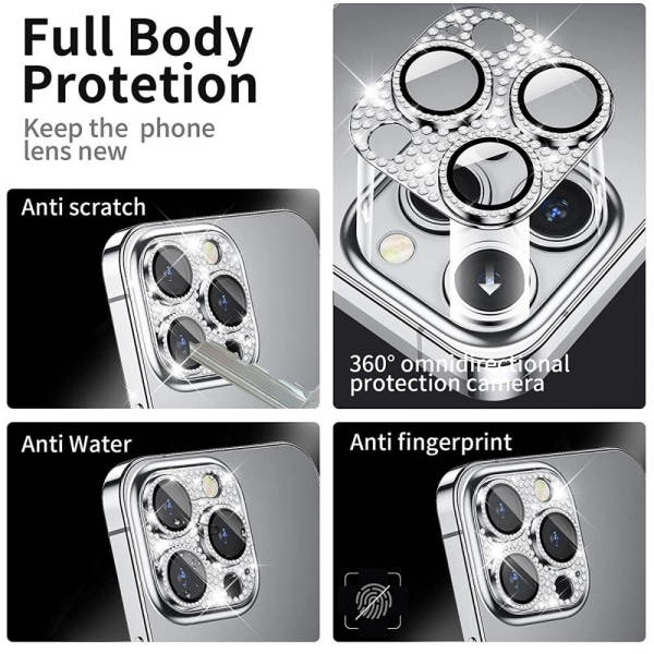 Hat Prince Glitter Camera Protector in Aluminum for iPhone 15 Pro/iPhone 15