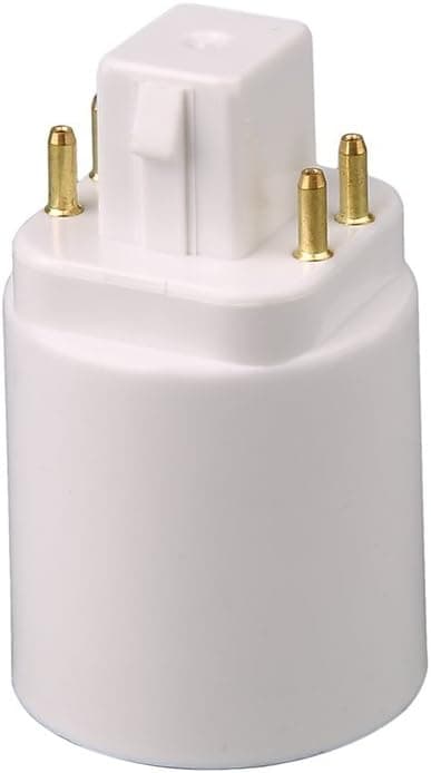 GX24Q LED-lampeadapter for 4-pinners E27-sokkel (2 stk)