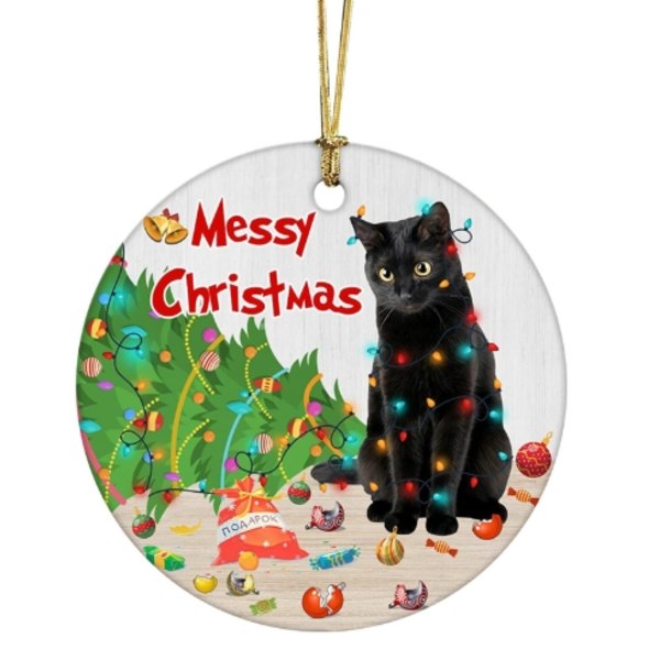 Black Cat Christmas Hanging Ornament Christmas Tree Decoration