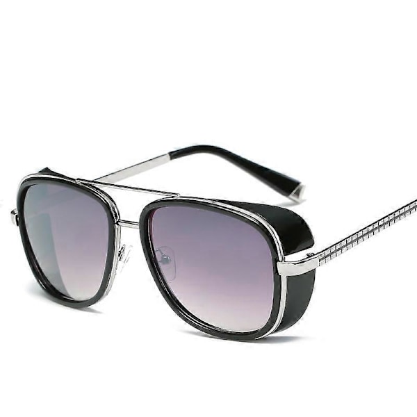 Iron Man 3 Matsuda TONY Stark Solglasögon Herr Rossi Coating Retro Vintage Designer Solglasögon Oculos Masculino Gafas del UV400 9-XY62-C3