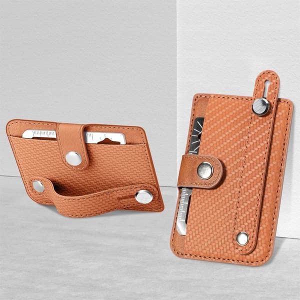 Mobiltelefon Plånboksfodral Skydd Brun brown