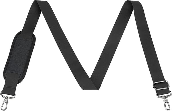 Shoulder Strap for Shoulder Bags — Adjustable, Soft, and Thickened Replacement Strap with Metal Hooks