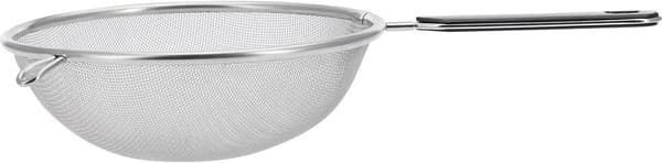 Husholdningssi, Traditionel, ø 18 cm, rustfrit stål/plast, sølv/sort