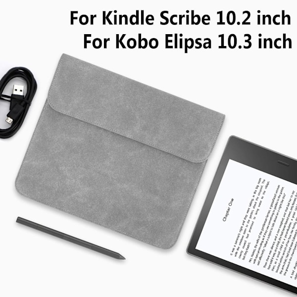 Bæreveske etui LYSEGRÅ KOBO ELIPSA 10.3 KOBO ELIPSA 10.3 Lys grå Light Grey Kobo Elipsa 10.3-Kobo Elipsa 10.3