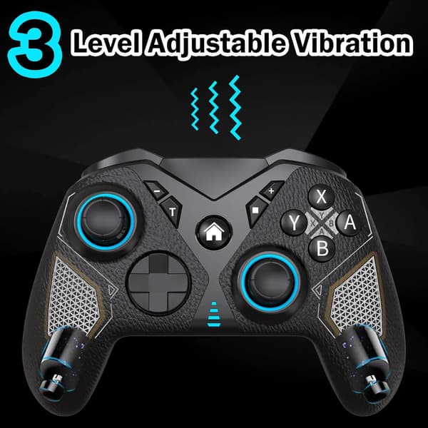 T3 2.4G PC-controller, trådløs spilcontroller til Android med Turbo og dobbelte motorer, spilcontroller til Android TV/TV-boks