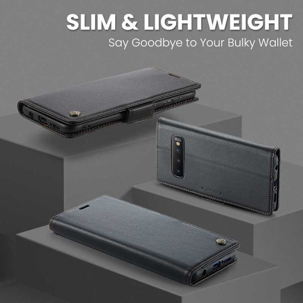 CaseMe Skin Pro -kotelo Samsung S10:lle Black Svart