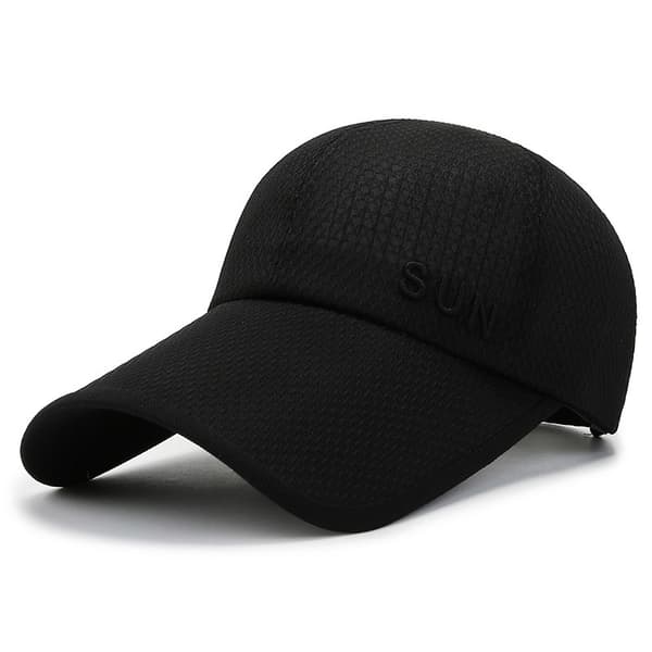 Åndbar mesh sommer baseballkasket sort