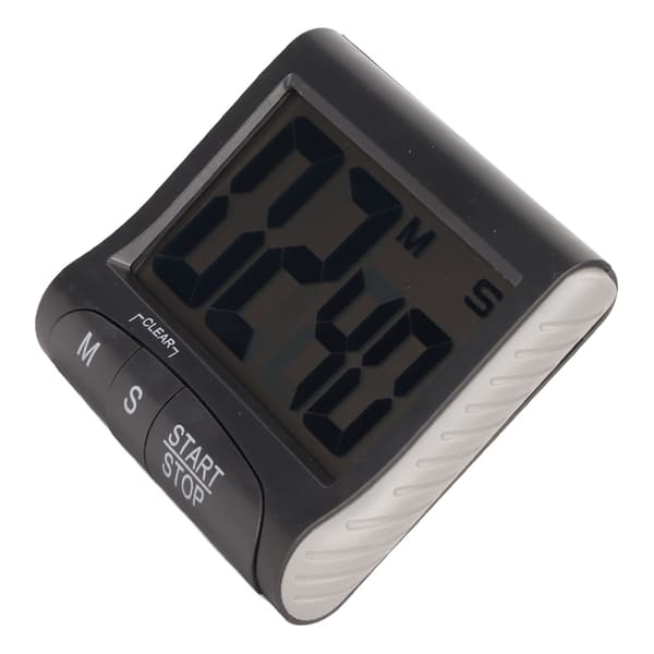 2 stk. digital timer Multifunksjonell magnetisk digital nedtellingstimer med stor digital skjerm for kontorkjøkken