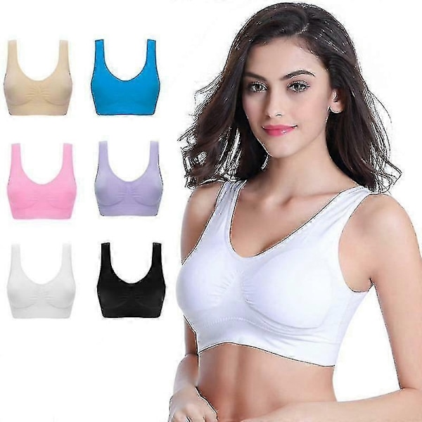 Genie Bra Saumaton Urheiluliivi Hengittävä Seksikäs Näkymätön Toppi Joogaan Juoksuun - Täydellinen 3XL