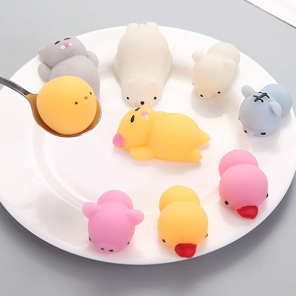 20PCS Mochi Toys Animal Party för barnleksaker flerfärgad 20