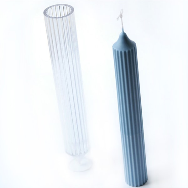 DIY lång stång handgjorda ljus form prydnad silikon gör form 3.5x25.6cm