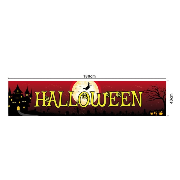 180CMx40CM Ny Halloween Banner Bakgrund Spökfestival 3