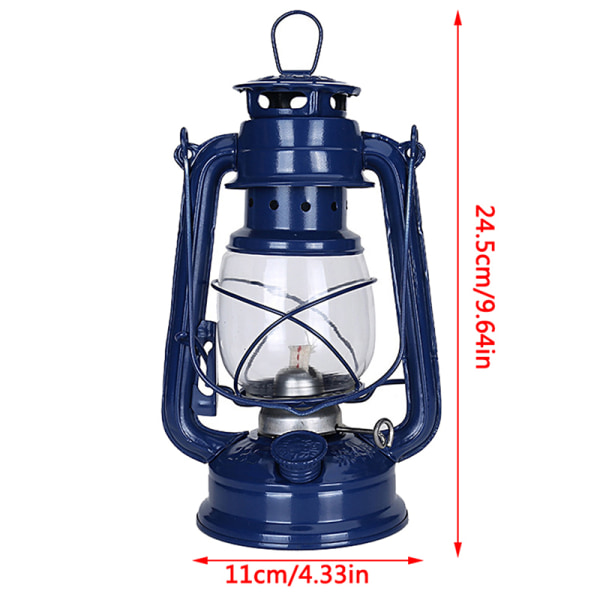 25 cm Retro klassisk fotogenlampa kan dimmas fotogenlyktor Navy blue