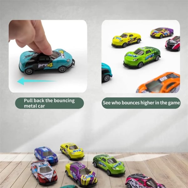 Stunt Toy Car, Jumping Stunt Car Toy, Pull Back Vehicles Toy,5st