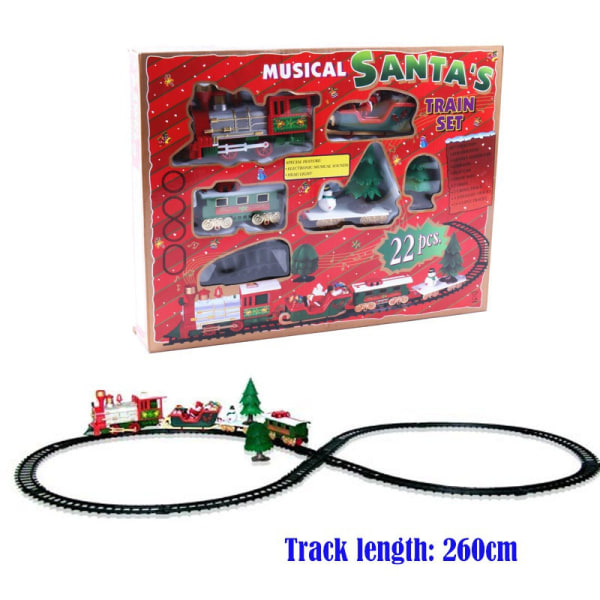 Music Train Track Set Julklapp Elektriska tågleksaker Package 2