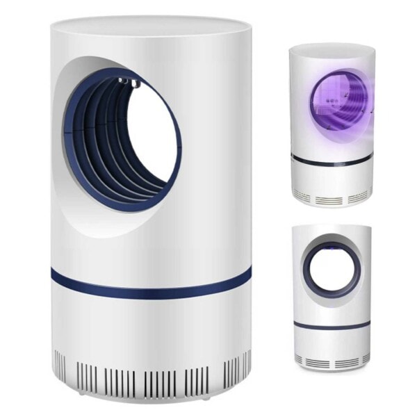 Mygglampe myggfangere UV Mygg Killer Insect Catcher USB hvit