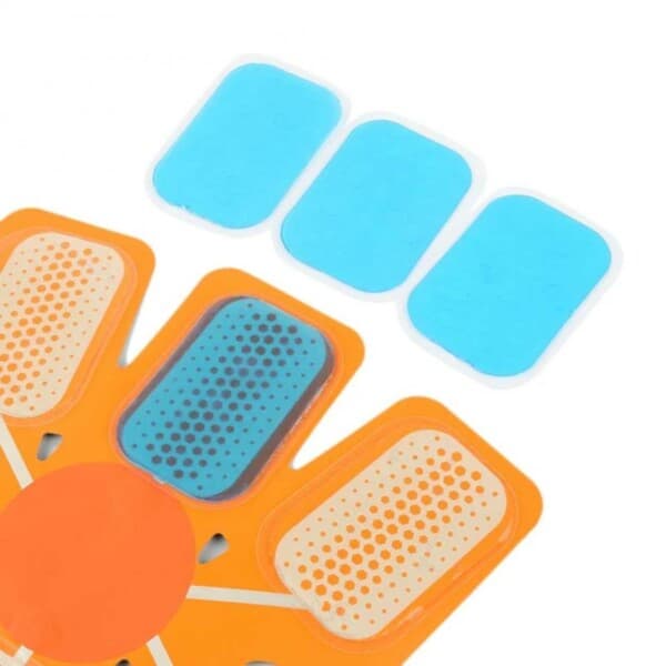 2-Pack Gel-Pads till EMS-Tränare Elektronisk Muskelstimulator transparent