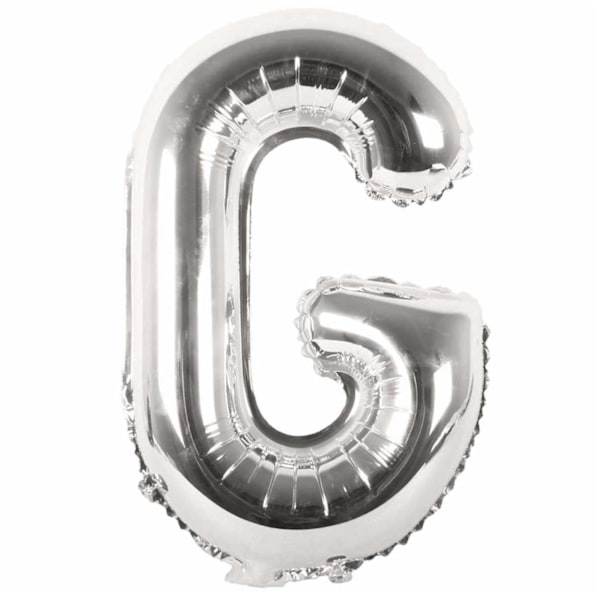 Brev ballong sølv 80 cm stor G