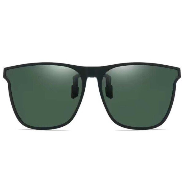 Clip -on -aurinkolasit - kiinnitetty olemassa oleviin laseihin - vihreä vihreä