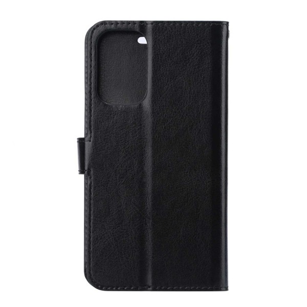 Galaxy S10 Lite Wallet Case Black Læder Læder Taske sort