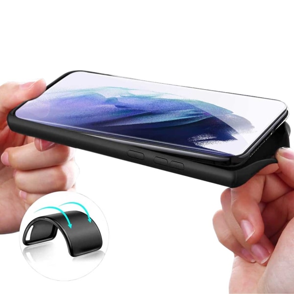 Tynn svart galakse S21 Shell Mobile Shell 1mm TPU svart