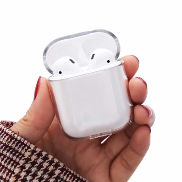 Gjennomsiktige Apple AirPods 1/2 sak vedvarende beskyttelsessak gjennomsiktig