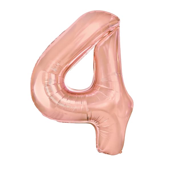 Folieballong Siffra 4 Roséguld 40 cm