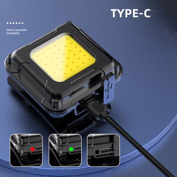 Lett Mini LED Pannelykt for Løping COB svart