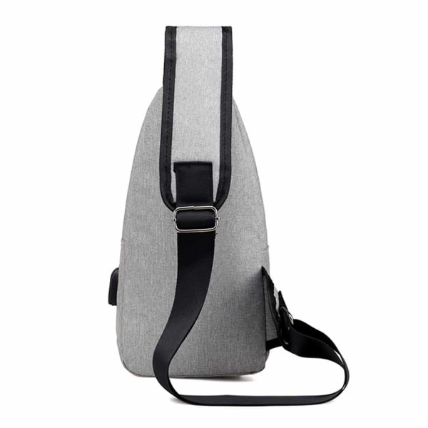 Skuldertaske Mr. Cross Body Bag PowerBank tilbagetrækning - grå grå