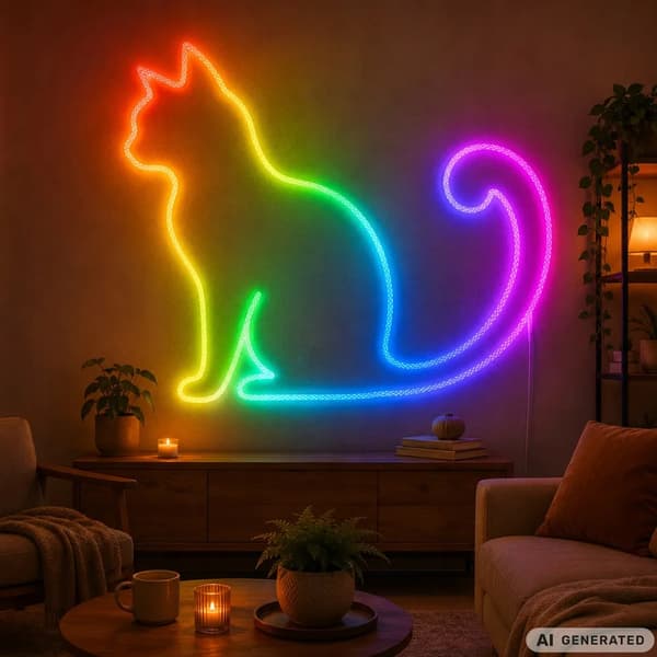 RGBIC 360° Neon LED -nauha 10m Bluetoothilla ja sovelluksella