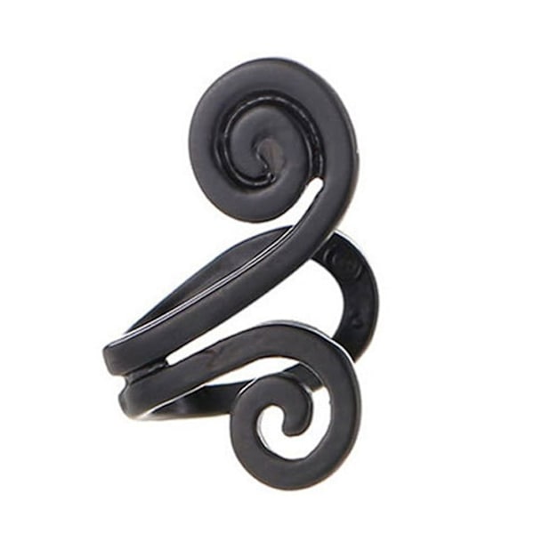 Fake Helix Tragus Piercing Öron Örhänge Ear Cuff utan Hål Svart svart