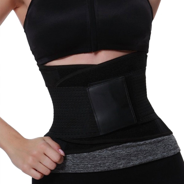 Waist Trainer Midjetränare Shapewear Stretch Smal Midja (L) svart