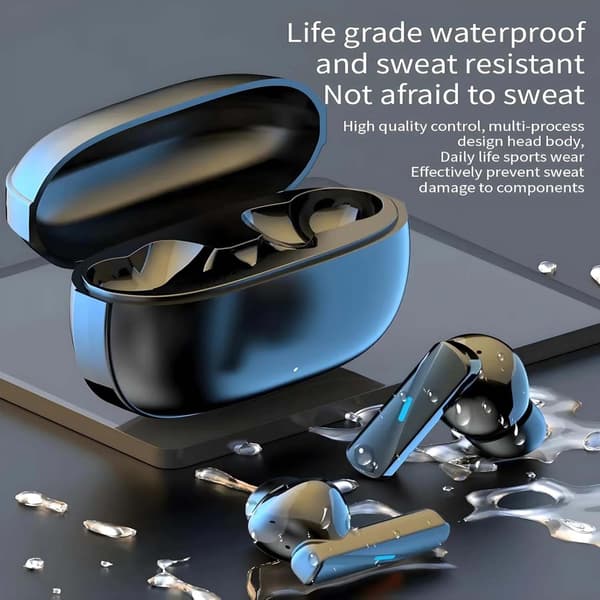 Trådløse In-Ear Høretelefoner TWS BT 5.3 Dual ENC Sort
