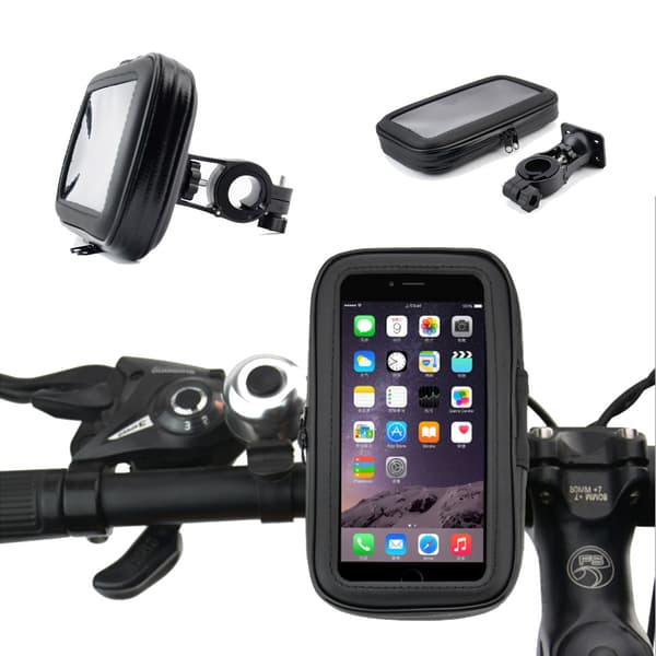 Universal Vandtæt Mobil Holder Cykel Cykelpose Mobile 5 " sort