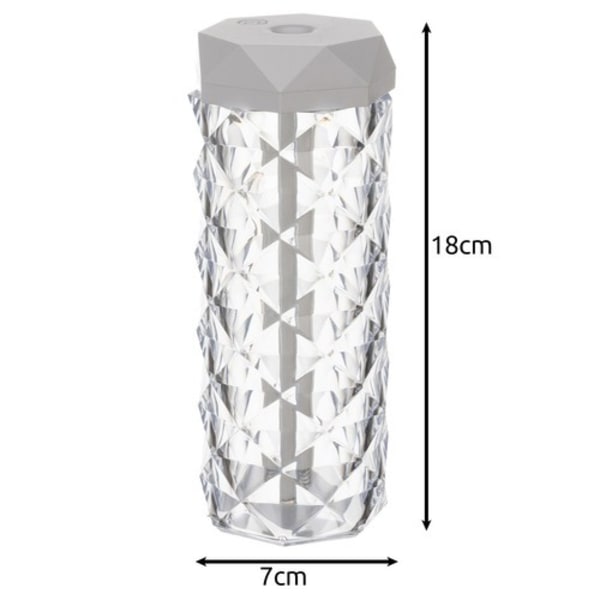 Aroma Diffuser Luftfuktare 2-i-1 RGB Nattlampa Kristall
