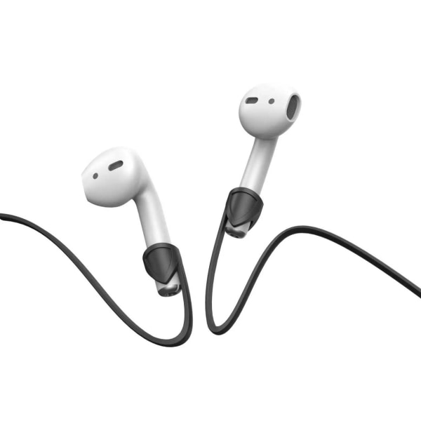 Apple AirPods kaulahihna hihna naru ripustetaan kaulan ympärillä - musta musta