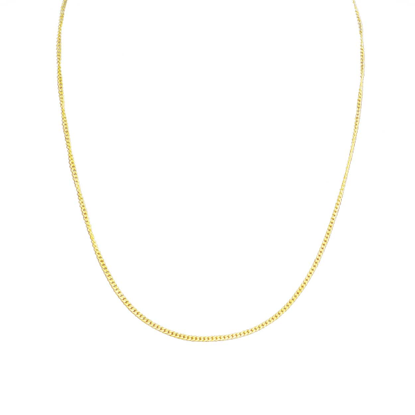 Tynd guldkæde kæde halskæde halskæde kæde link guld 1,8mm guld bf59 | Guld  | Fyndiq