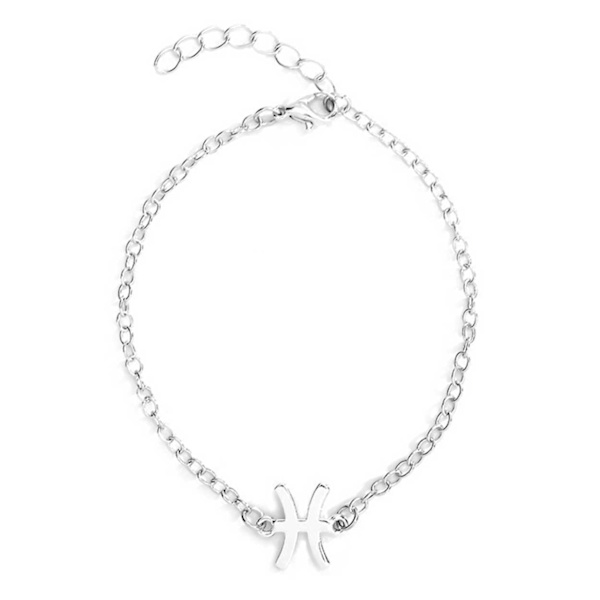 Gåvoarmband Stjärntecken Fiskarna Pisces Armband Silver silver