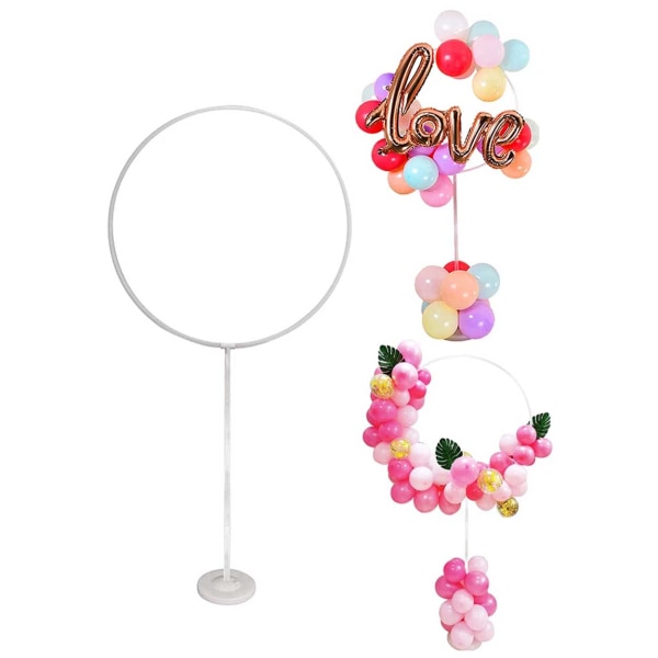 Rundt Balloon Rack - Balloon Arch - Holder for Balloons Party Birthday gjennomsiktig