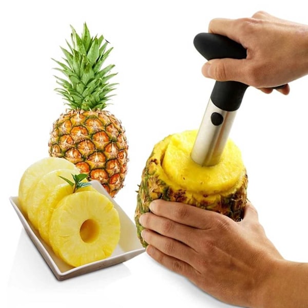 Ananas Skärare och Skalare av Metall svart