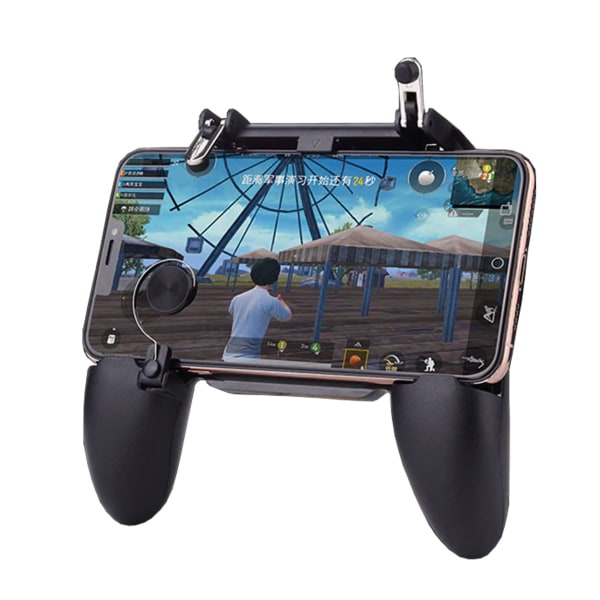 Universal Smartphone Spelkontroll Gamepad Grip Mobil PUBG svart