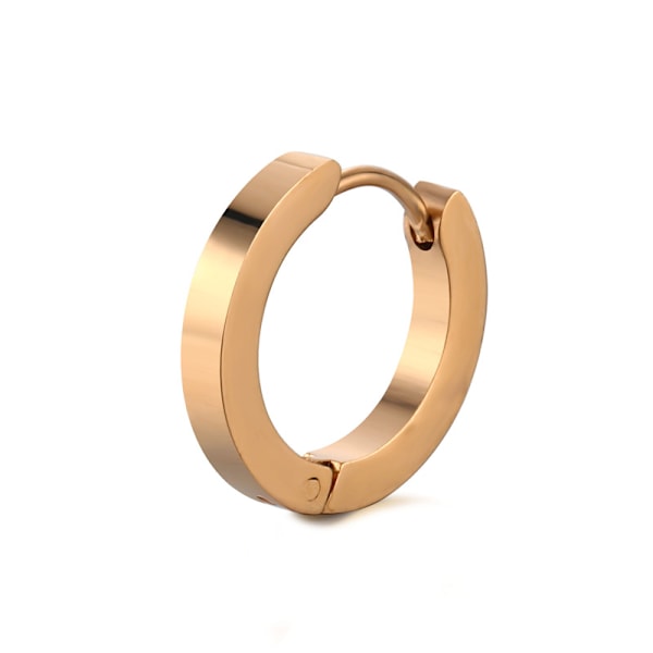 Piercing ørering tyk ring rosa guld