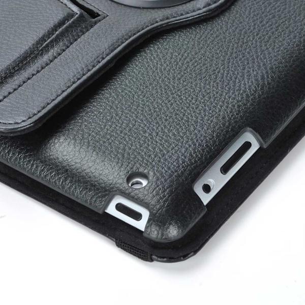 iPad Air 4/5 10.9 "360 ° Smart Shell Case Case PU Leather Black sort