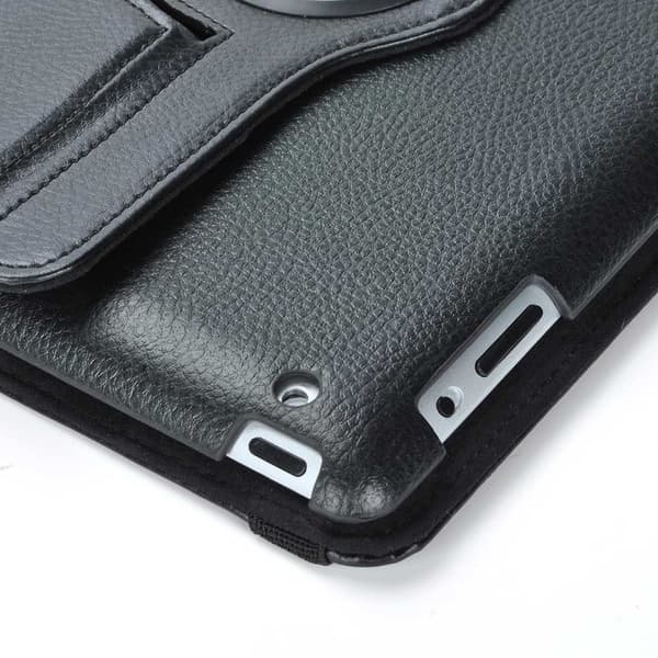 iPad Pro 1/2 12.9 "360 ° Smart Shell Case Case PU Leather Black sort