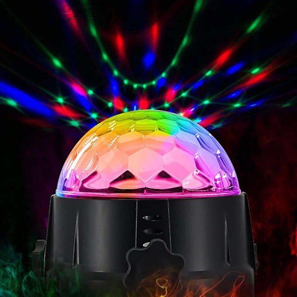 Disco lampe | Disco ball RGB med fjernkontroll og stemmekontroll flerfarget