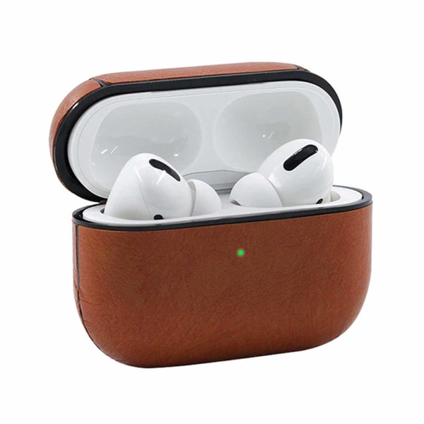 Apple AirPods 3 Väska Fodral Skyddsfodral Skinn Läder Brun brun