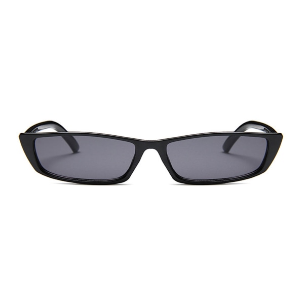 Sort smal retro solbriller sort glas sort